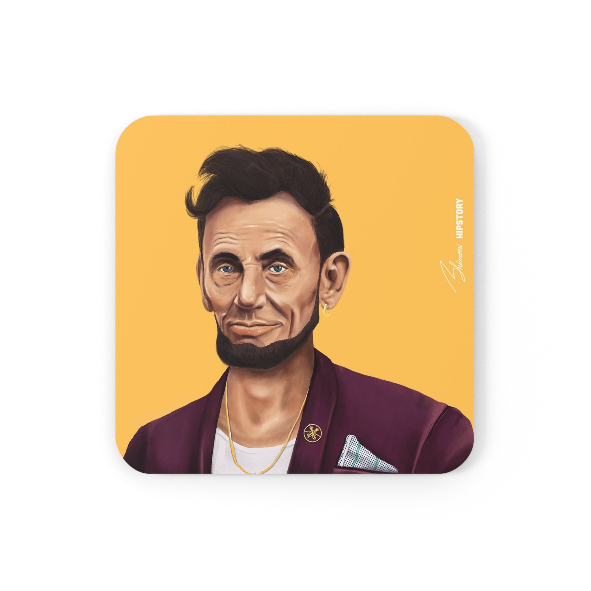 Abraham Lincoln Hipstory Coaster - Hipstory Shop