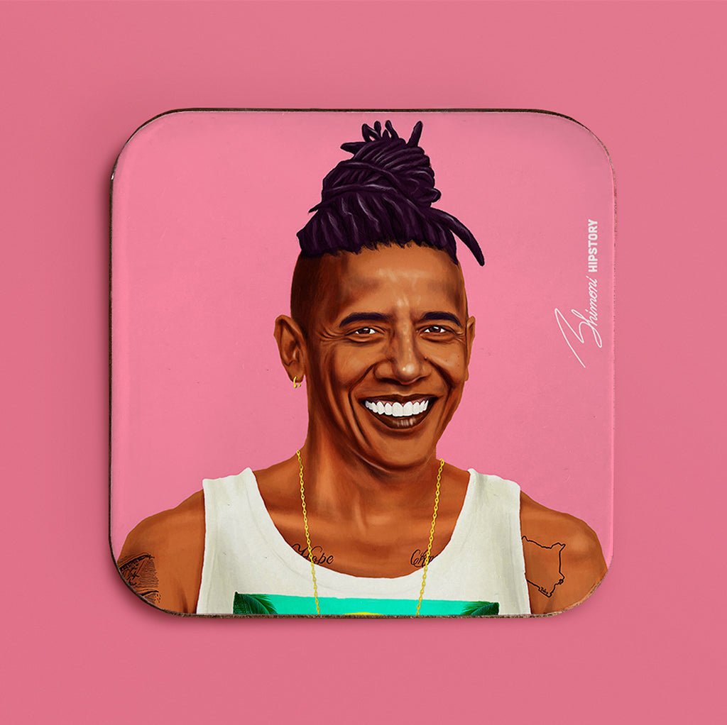 Barack Obama Hipstory Coaster - Hipstory Shop