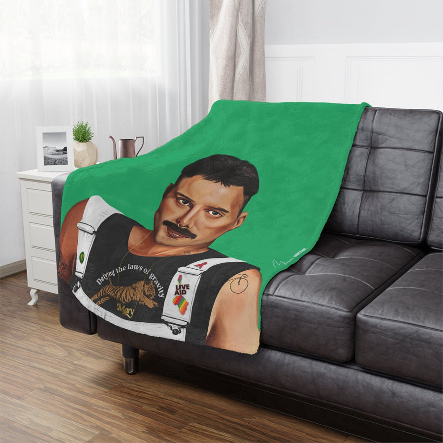 Freddie Mercury Minky Blanket - Hipstory Shop