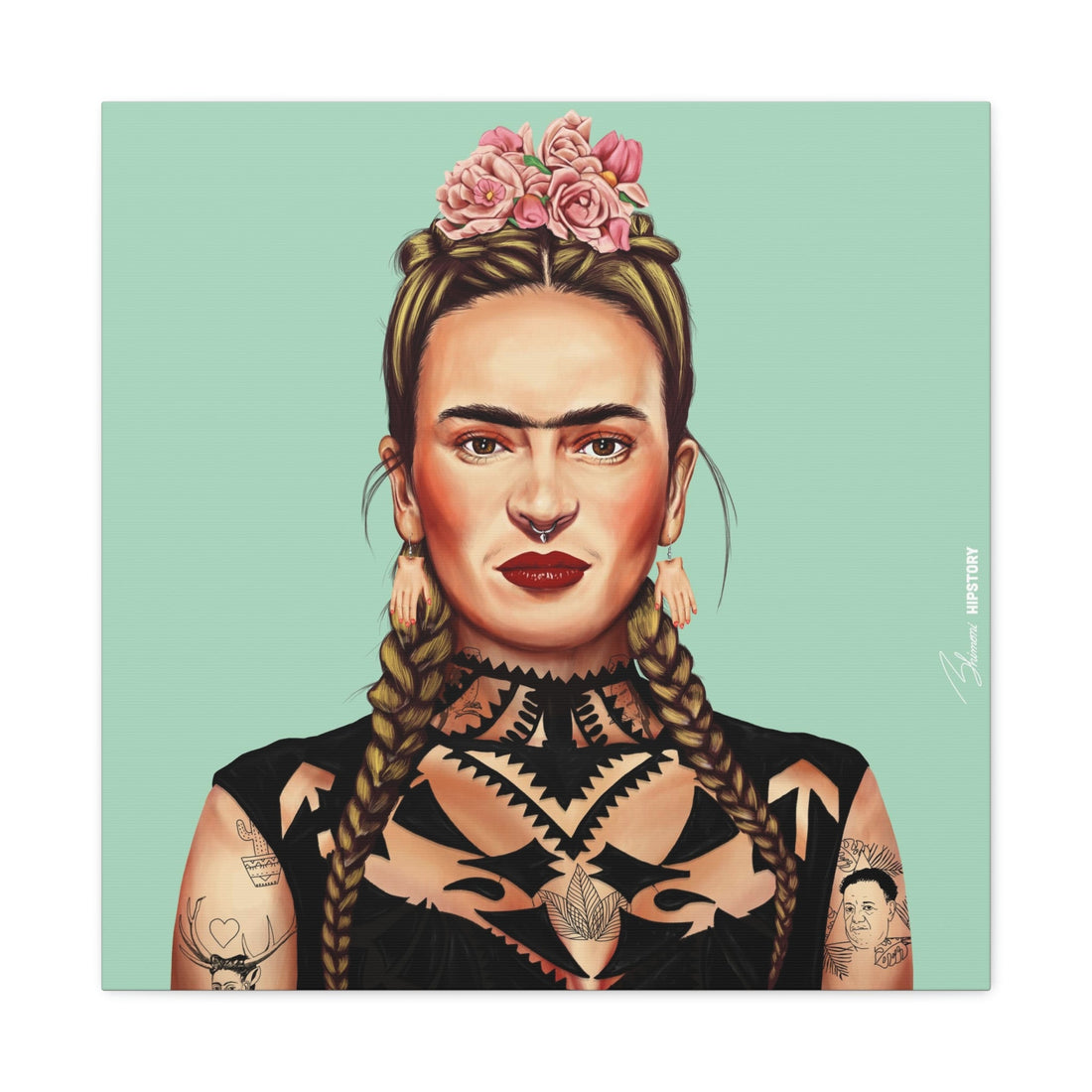 Frida Kahlo Canvas - Hipstory Shop