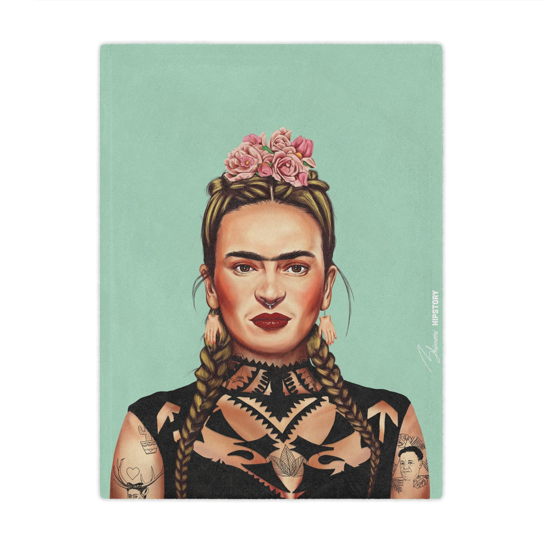 Frida Kahlo Minky Blanket - Hipstory Shop