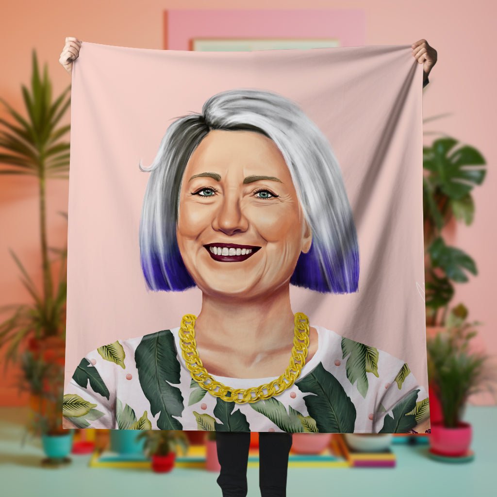 Hillary Clinton Minky Blanket - Hipstory Shop