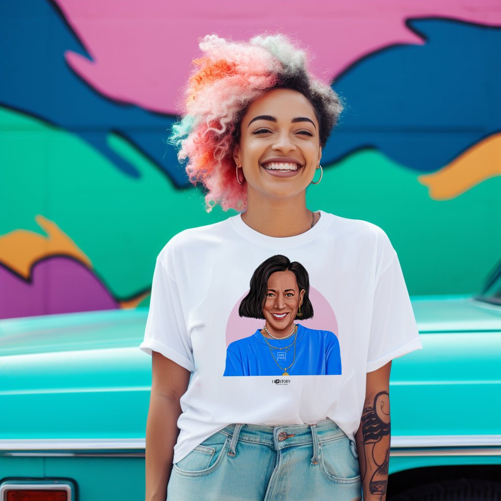 Kamala Harris Hipstory Cotton Crew T-Shirt - Hipstory Shop