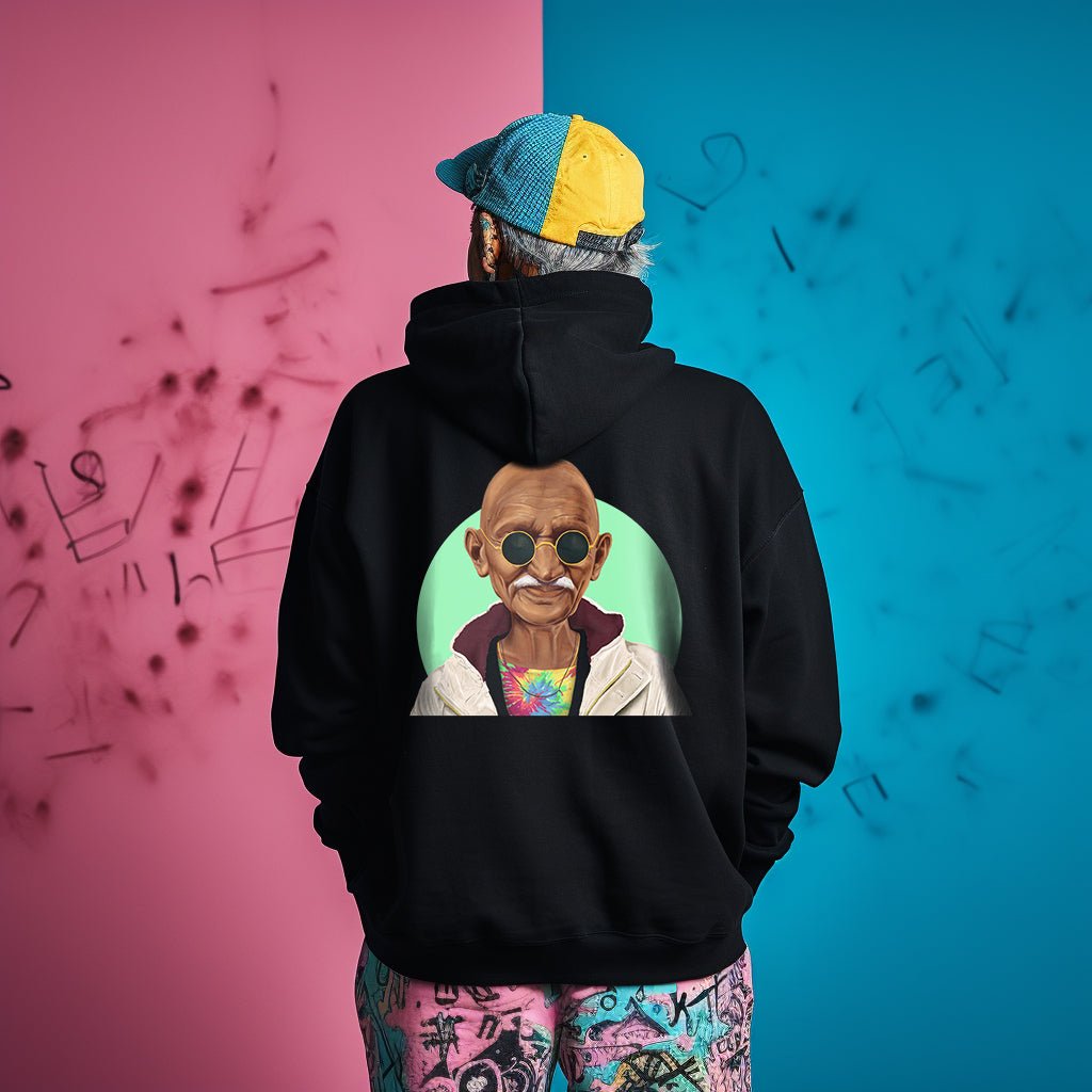 Mahatma Gandhi Hipstory Hooded Sweatshirt - Hipstory Shop