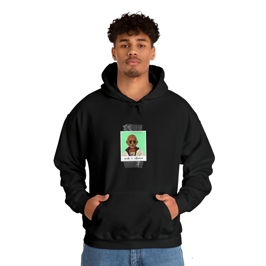 Mahatma Gandhi Hipstory Hooded Sweatshirt - Hipstory Shop
