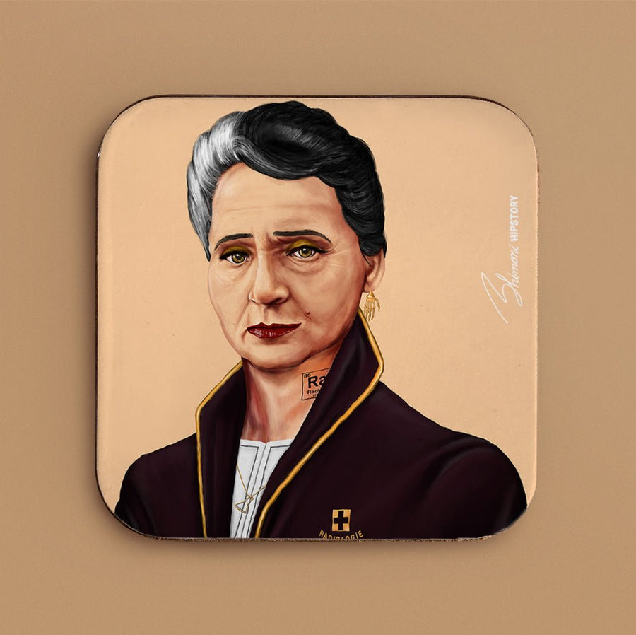 Marie Curie Hipstory Coaster - Hipstory Shop