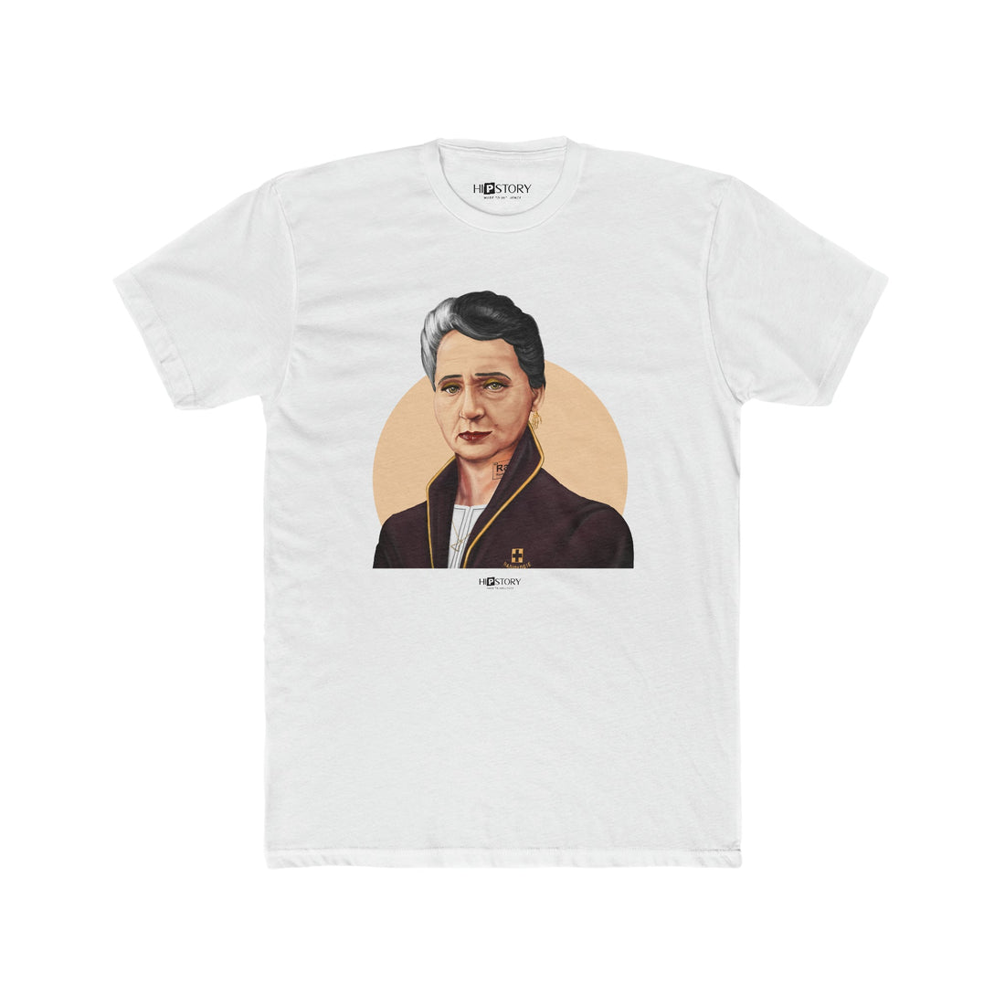 Marie Curie Hipstory Cotton Crew T-Shirt - Hipstory Shop