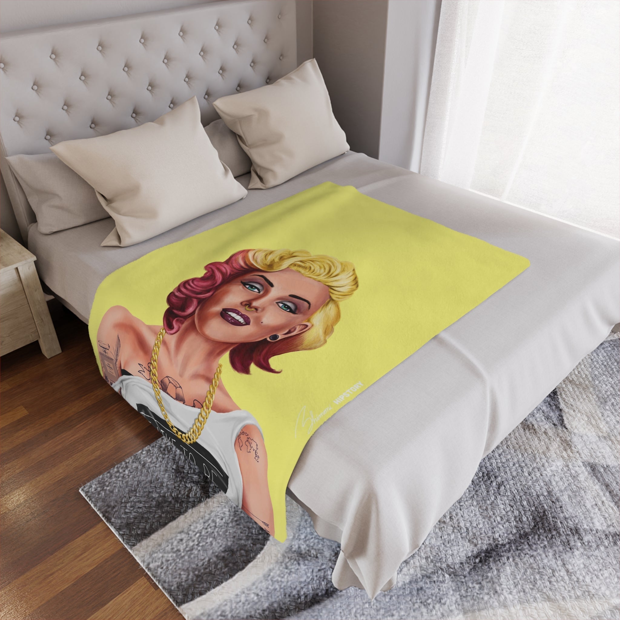 Marilyn Monroe Minky Blanket - Hipstory Shop