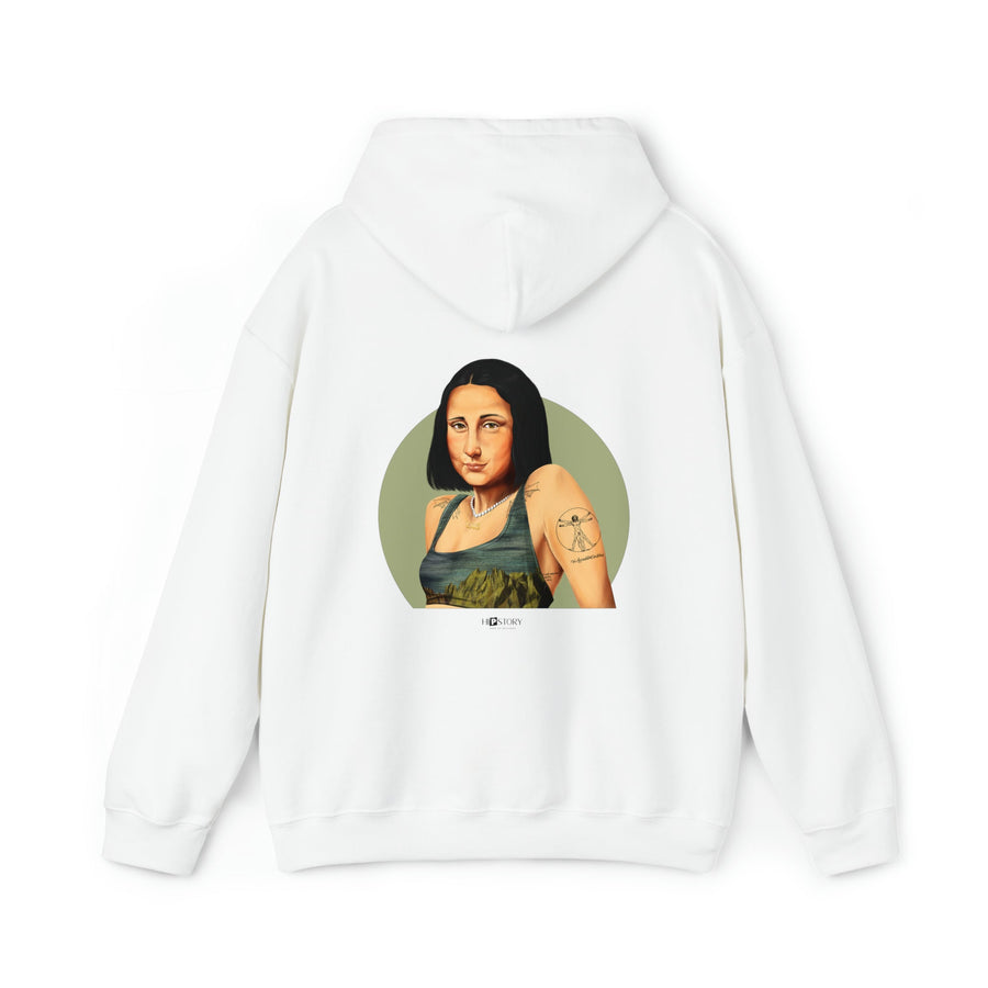 Mona Lisa Hipstory Hooded Sweatshirt - Hipstory Shop