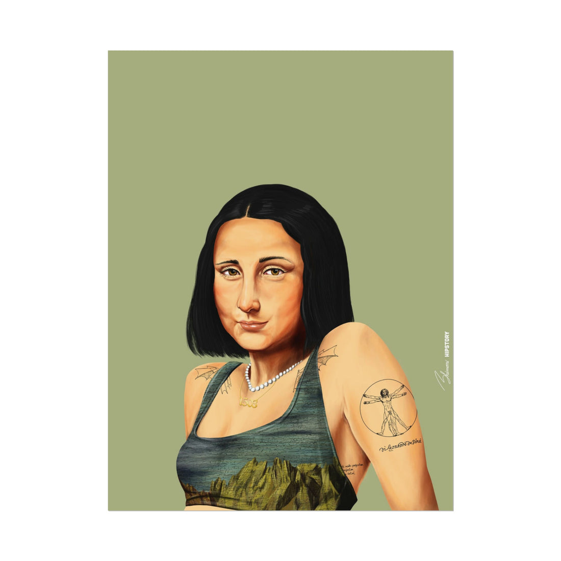 Mona Liza Poster - Hipstory Shop