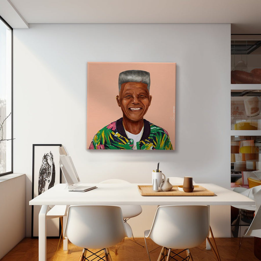 Nelson Mandela Canvas - Hipstory Shop