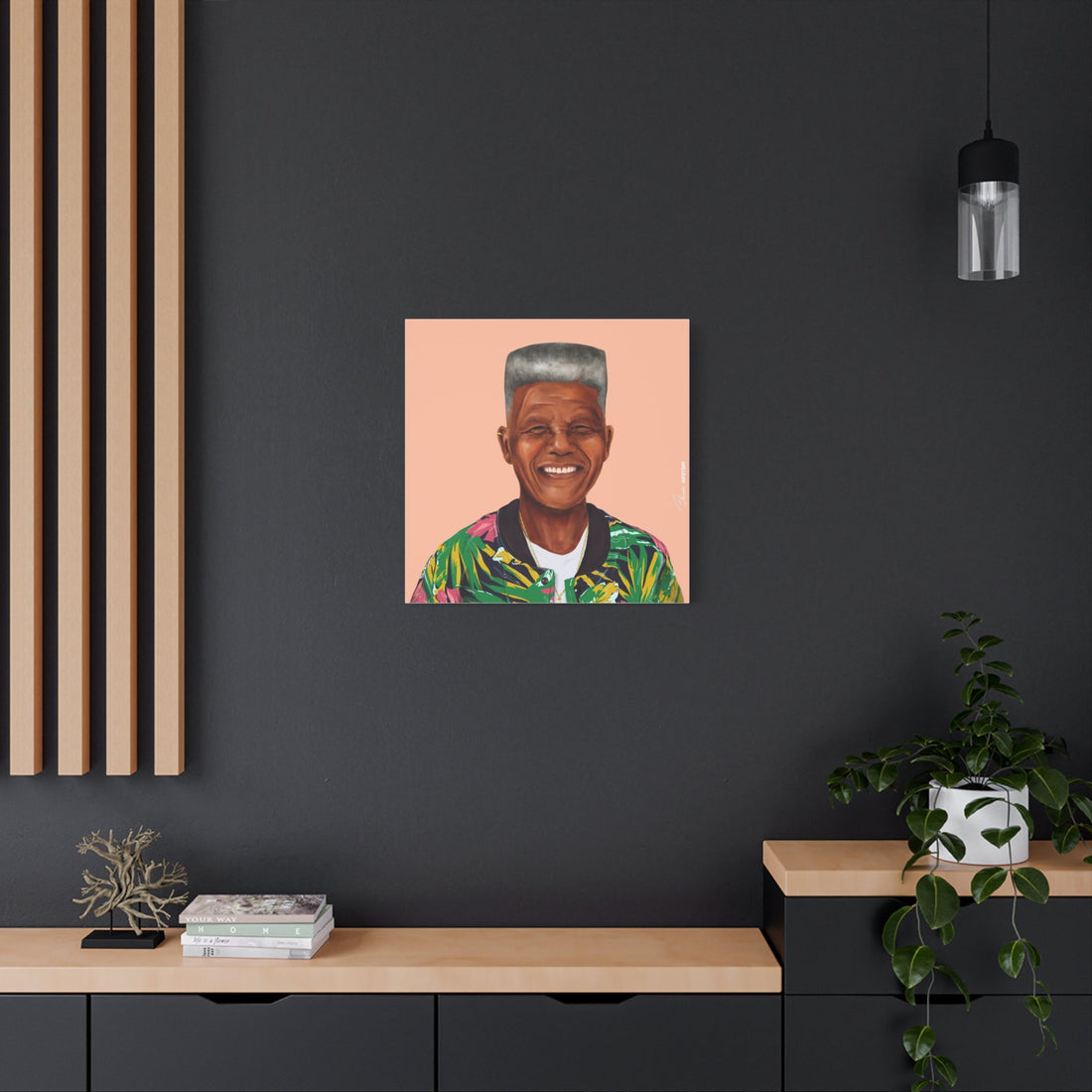 Nelson Mandela Canvas - Hipstory Shop