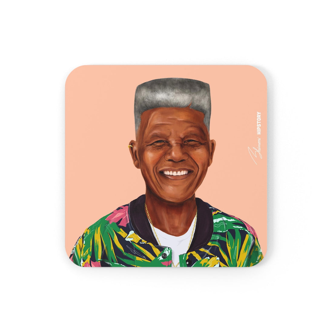 Nelson Mandela Hipstory Coaster - Hipstory Shop
