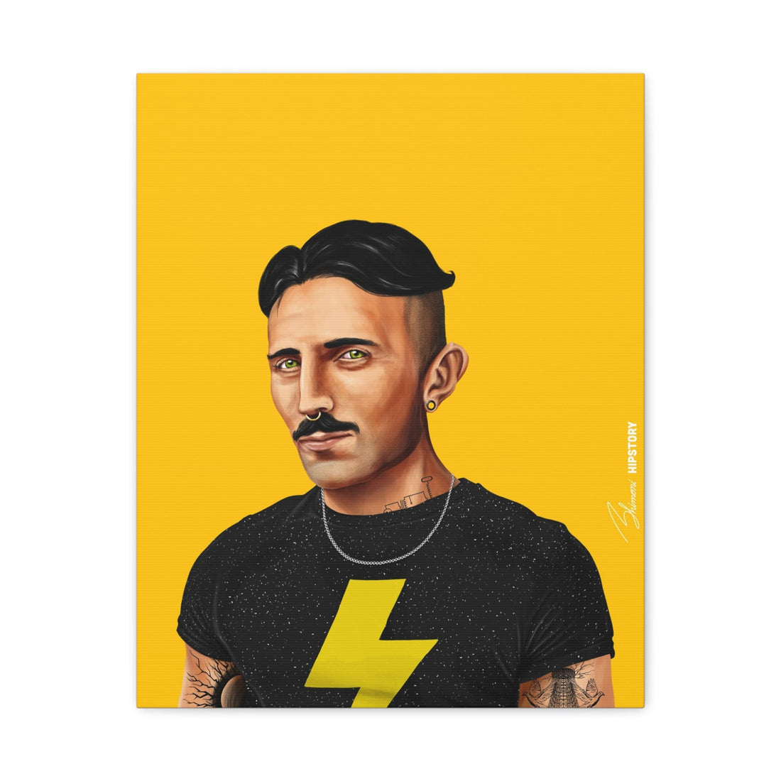Nikola Tesla Canvas - Hipstory Shop