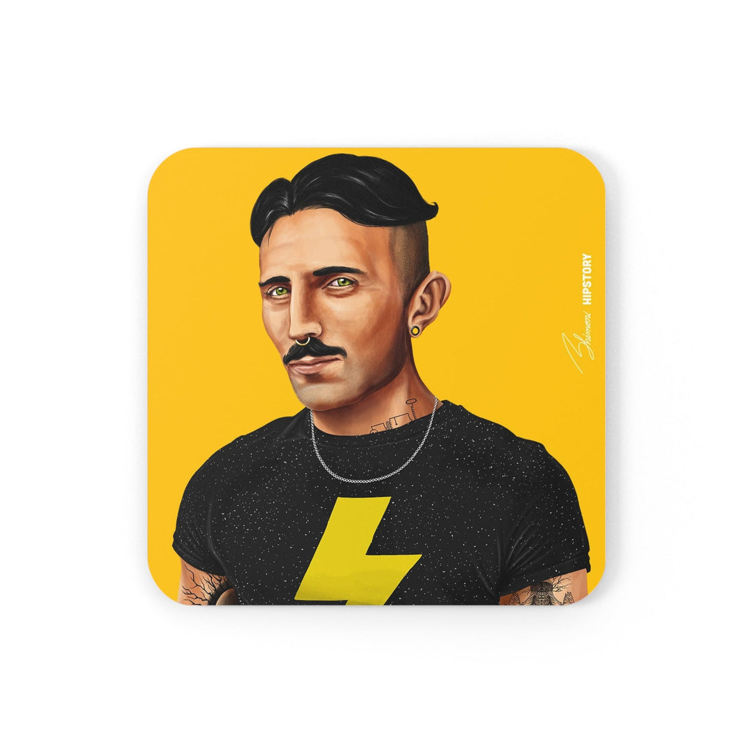 Nikola Tesla Hipstory Coaster - Hipstory Shop