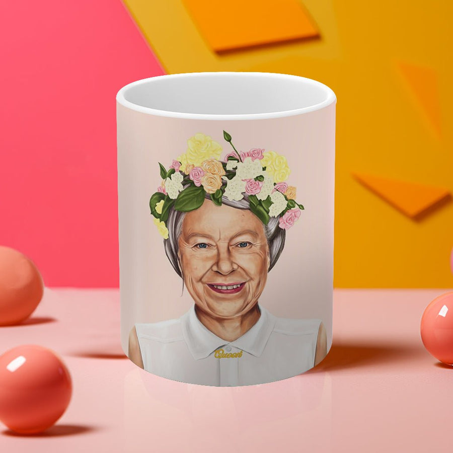 Queen Elizabeth II Hipstory Mug 11oz - Hipstory Shop