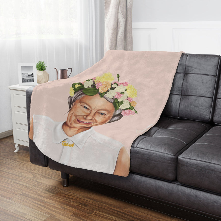 Queen Elizabeth II Minky Blanket - Hipstory Shop