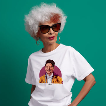Ronald Reagan Hipstory Cotton Crew T-Shirt - Hipstory Shop