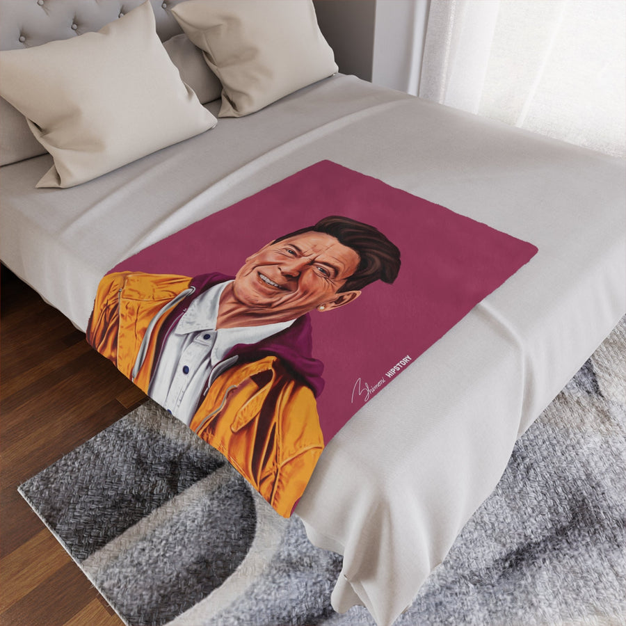 Ronald Reagan Minky Blanket - Hipstory Shop